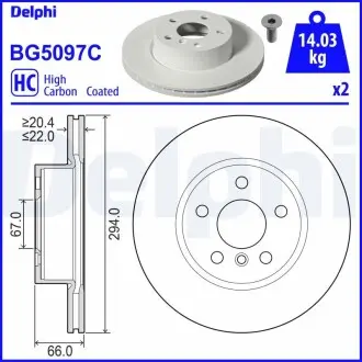 BG5097C Автозапчастина DELPHI підбір по vin на Brocar