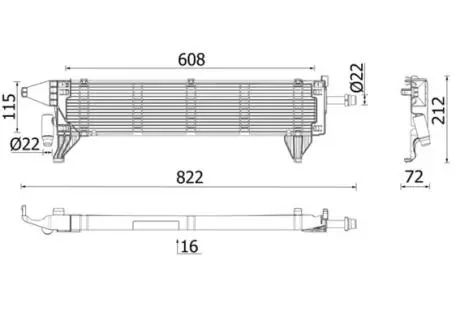 CR2636000P Радіатор, система охолодження двигуна MAHLE / KNECHT підбір по vin на Brocar