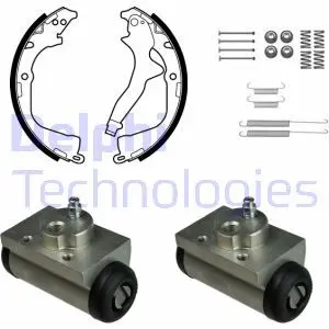 KP1145 Комплект бараб.колодки+циліндр DELPHI подбор по vin на Brocar