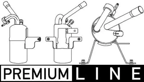 AD297000P Осушувач,кондиціонер MAHLE / KNECHT підбір по vin на Brocar