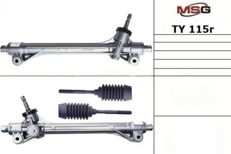 TY115R Рульова рейка без ГПК відновлена TOYOTA HIGHLANDER 2008- MSG підбір по vin на Brocar