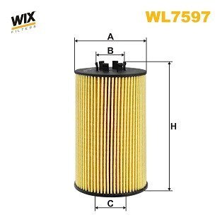 WL7597 Фільтр масляний WIX FILTERS подбор по vin на Brocar