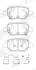 573921J JURID CHEVROLET Комплект гальмівних накладок TRAX 1.8 AWD 13-, OPEL MOKKA X 1.6 CDTI 15- JURID підбір по vin на Brocar