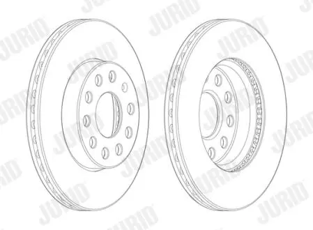 562990JC1 Диск гальмівний JURID підбір по vin на Brocar