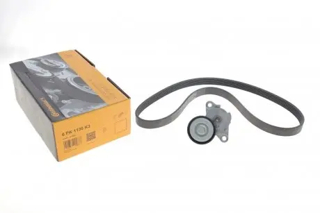 6PK1130K3 Роликовий модуль натягувача ременя (ролик, ремінь) CONTITECH підбір по vin на Brocar