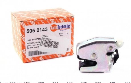 5050143 Замок задньої двері AUTOTECHTEILE 505 0143 AUTOTECHTEILE підбір по vin на Brocar