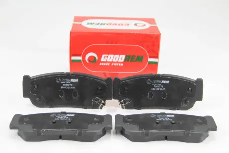 RM1279 Гальмівні колодки зад. SANTA FE/SONATA/TUCSON/MAGENTIS/SPORTAGE GOODREM підбір по vin на Brocar