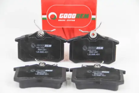 RM1261 Гальмівні колодки зад. Caddy/Golf/Octavia (TRW)(16.4mm) GOODREM підбір по vin на Brocar