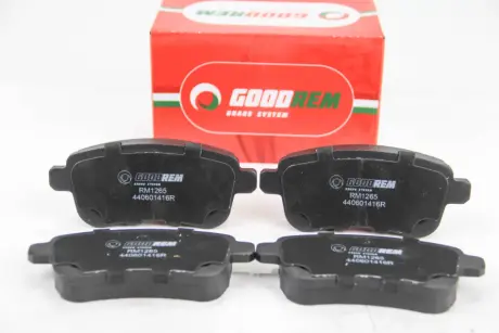 RM1265 Гальмівні колодки зад. Megane III/Fluence 08- GOODREM підбір по vin на Brocar