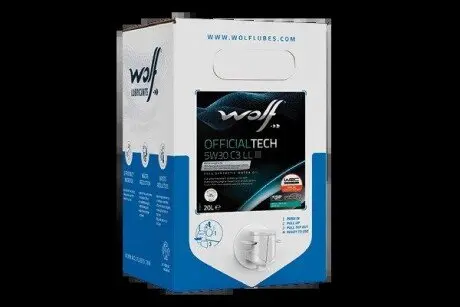 1051081 OFFICIALTECH 5W30 C3 SP EXTRA BIB 20L (NEW) WOLF подбор по vin на Brocar