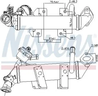 989287 Клапан рециркуляціі ВГ (EGR) First Fit NISSENS подбор по vin на Brocar