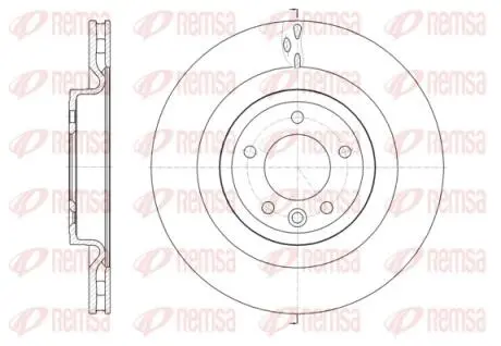 6161410 REMSA ROVER Диск тормозной задний DISCOVERY V, RANGE ROVER IV REMSA подбор по vin на Brocar