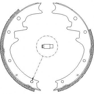 442300 REMSA JEEP Колодки гальмівні барабанні GRAND CHEROKEE I 95- REMSA подбор по vin на Brocar