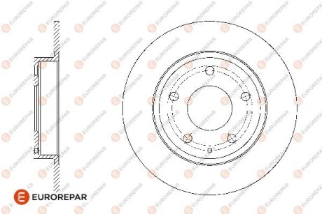 1676008480 EUROREPAR 8708309198 ДИСК ГАЛЬМ?ВНИЙ ЗАДН?Й 2ШТ. EUROREPAR підбір по vin на Brocar