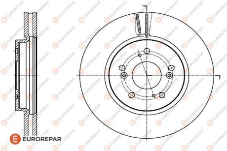 1622807580 EUROREPAR 8708309198 ДИСК ГАЛЬМ?ВНИЙ EUROREPAR підбір по vin на Brocar