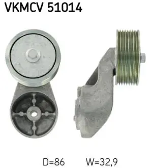 VKMCV51014 Паразитный / ведущий ролик, поликлиновой ремень SKF підбір по vin на Brocar