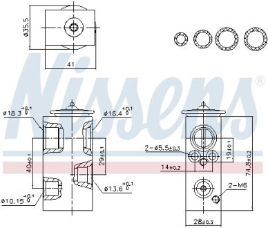 999457 Клапан кондиціонера First Fit NISSENS підбір по vin на Brocar