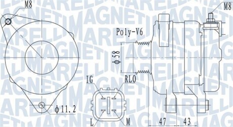 063732097010 Автозапчастина MAGNETI MARELLI підбір по vin на Brocar