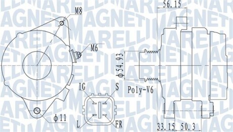 063732027010 Автозапчастина MAGNETI MARELLI подбор по vin на Brocar