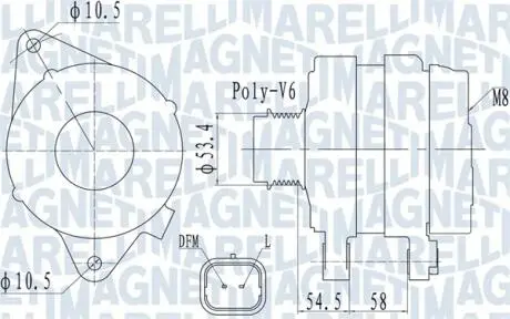 063732142010 Автозапчастина MAGNETI MARELLI підбір по vin на Brocar