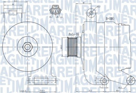 063731931010 Автозапчастина MAGNETI MARELLI подбор по vin на Brocar