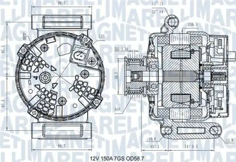 063731557610 Автозапчастина MAGNETI MARELLI підбір по vin на Brocar