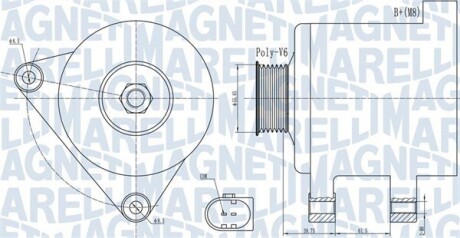 063731910010 Автозапчастина MAGNETI MARELLI подбор по vin на Brocar