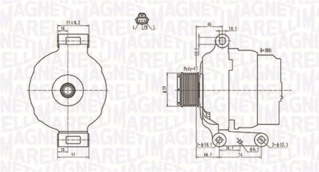 063731639010 Автозапчастина MAGNETI MARELLI підбір по vin на Brocar