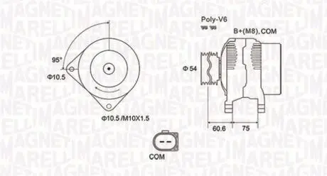 063732051010 Автозапчастина MAGNETI MARELLI подбор по vin на Brocar