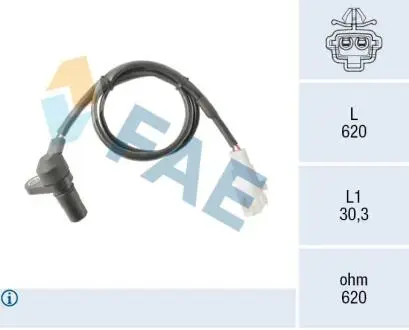 79525 Датчик, швидкість/кількість обертів FAE подбор по vin на Brocar