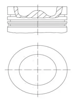 039PI00127000 Поршень MAHLE / KNECHT подбор по vin на Brocar