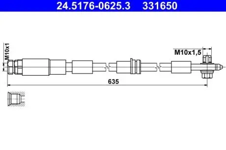 24517606253 Автозапчастина ATE підбір по vin на Brocar