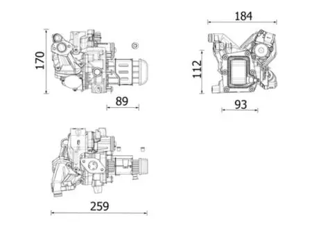 CE42000P Радіатор, система рециркуляції ВГ MAHLE / KNECHT подбор по vin на Brocar