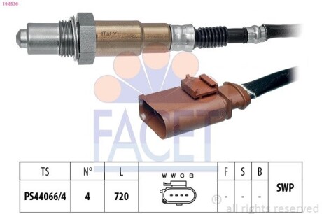 108536 Автозапчастина FACET підбір по vin на Brocar