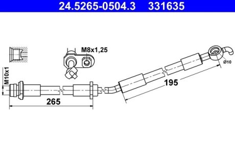 24526505043 Автозапчастина ATE підбір по vin на Brocar