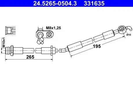 24526505043 Автозапчастина ATE підбір по vin на Brocar