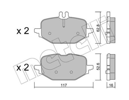 2213590 Автозапчастина METELLI підбір по vin на Brocar