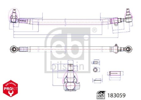 183059 Автозапчастина FEBI BILSTEIN підбір по vin на Brocar