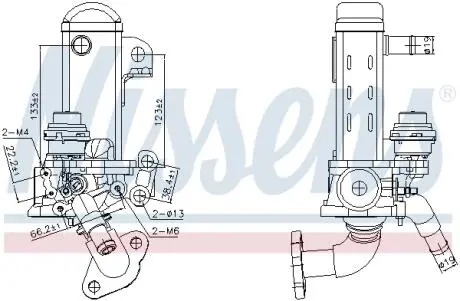 989461 Клапан EGR NISSENS подбор по vin на Brocar