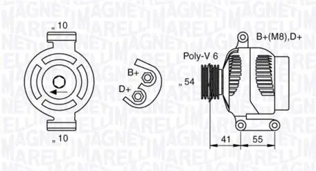 063377028010 Генератор MAGNETI MARELLI підбір по vin на Brocar