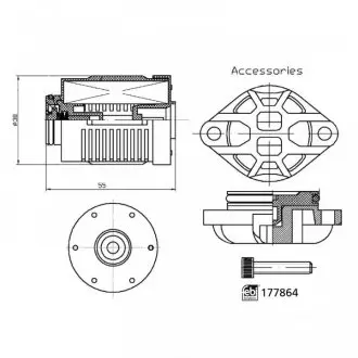 177864 Фільтр гідравлічний FEBI BILSTEIN 177864 FEBI BILSTEIN підбір по vin на Brocar