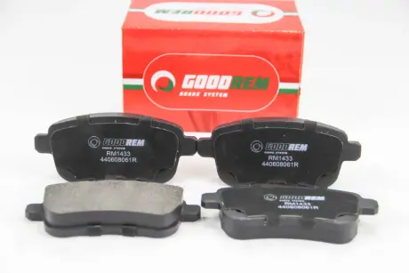 RM1433 Колодки гальмівні задн. Fluence/Megane/Scenic (12-21) GOODREM підбір по vin на Brocar