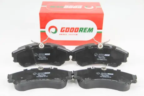 RM1496 Гальмівні колодки перед. T4 90-03 (TRW) R14 GOODREM подбор по vin на Brocar