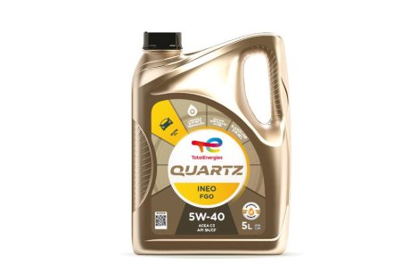 5W40QIFGO5L Масло QUARTZ INEO FGO 5W-40 (5Л) TOTAL подбор по vin на Brocar