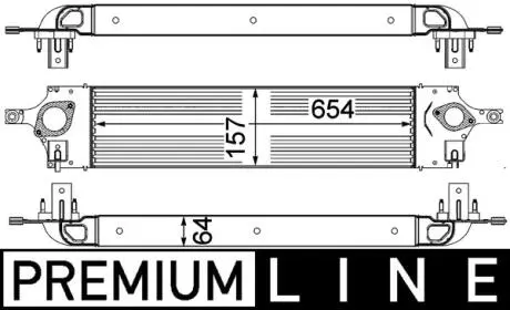CI319000P Інтеркулер MAHLE / KNECHT підбір по vin на Brocar