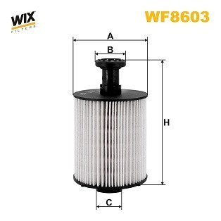 WF8603 Фільтр паливний RENAULT TRAFFIC 1.6-2.0 dCi 14- (вир-во WIX-FILTERS) WIX FILTERS підбір по vin на Brocar