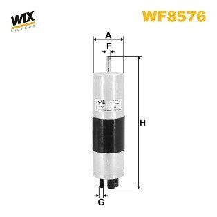 WF8576 Фільтр паливний VOLVO 2.0 D 15- (вир-во WIX-FILTERS) WIX FILTERS підбір по vin на Brocar