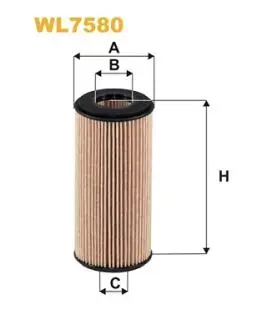 WL7580 Фільтр масляний WIX FILTERS підбір по vin на Brocar