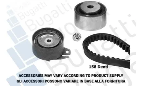 BKCD0095 Комплект ГРМ Doblo 1.6i 01- BUGATTI підбір по vin на Brocar
