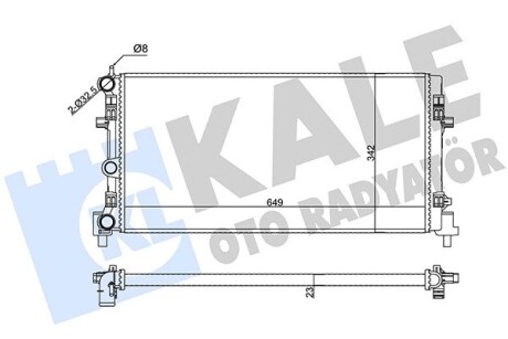 356425 Радиатор охлаждения Audi A1, Seat Ibiza IV, Ibiza IV Sportcoupe (356425) KALE OTO RADYATOR KALE OTO RADYATOR підбір по vin на Brocar